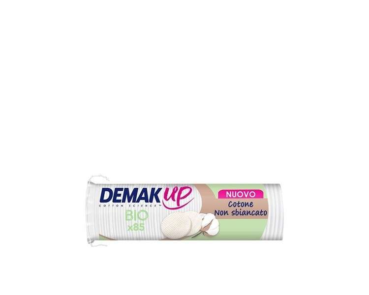 Demak'Up Bio Makeup Remover Pads for Face and Eyes 100% Natural Cotton Fibers GOTS Certified