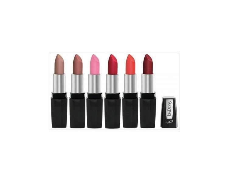 IsaDora Perfect Matt Lipstick Lightweight Satin Finish Non-Drying 4.5g