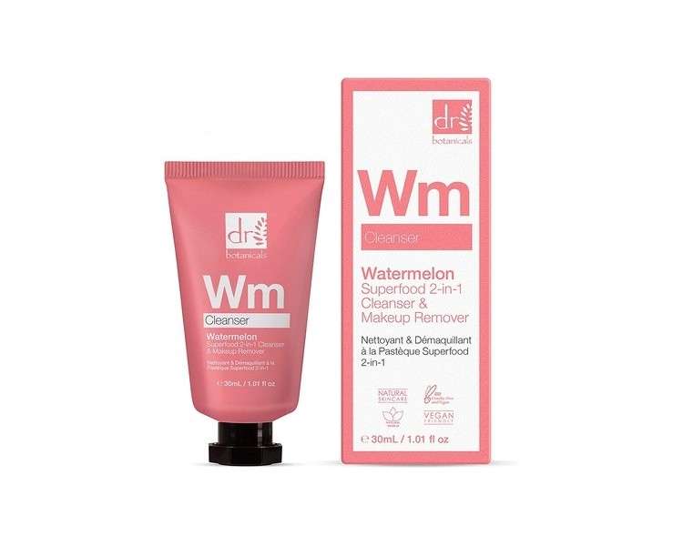 Dr Botanicals Superfood 2-in-1 Watermelon Cleansing Balm 30ml