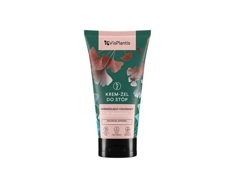 Vis Plantis Refreshing and Cooling Foot Cream Gel with Ginkgo Biloba