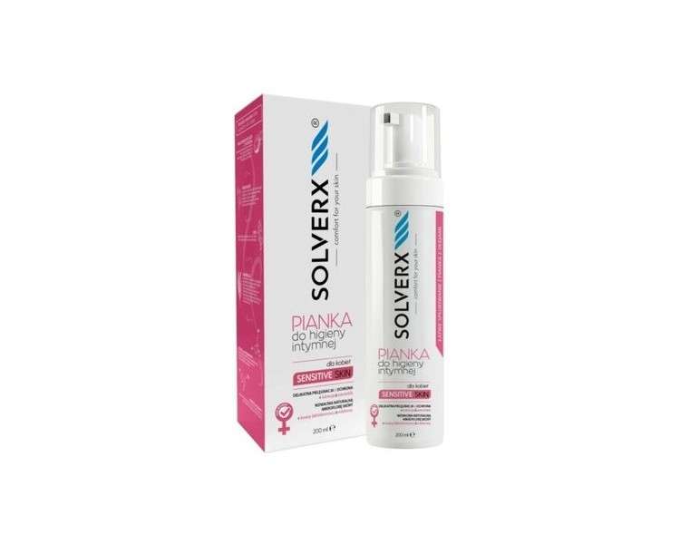 SOLVERX Sensitive Skin Intimate Care Foam for Women 200ml