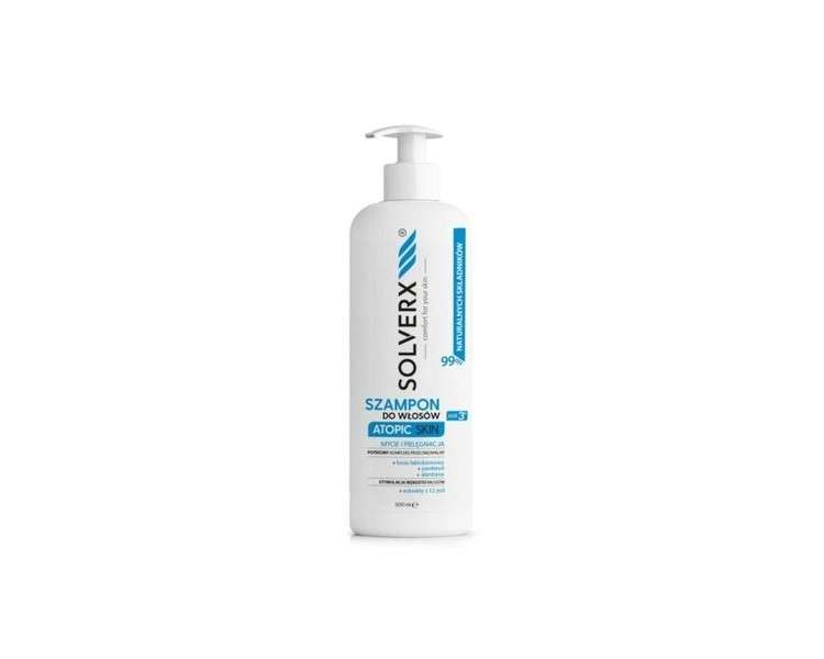 SOLVERX Atopic Skin Hair Care & Anti-Inflammatory Shampoo 500ml