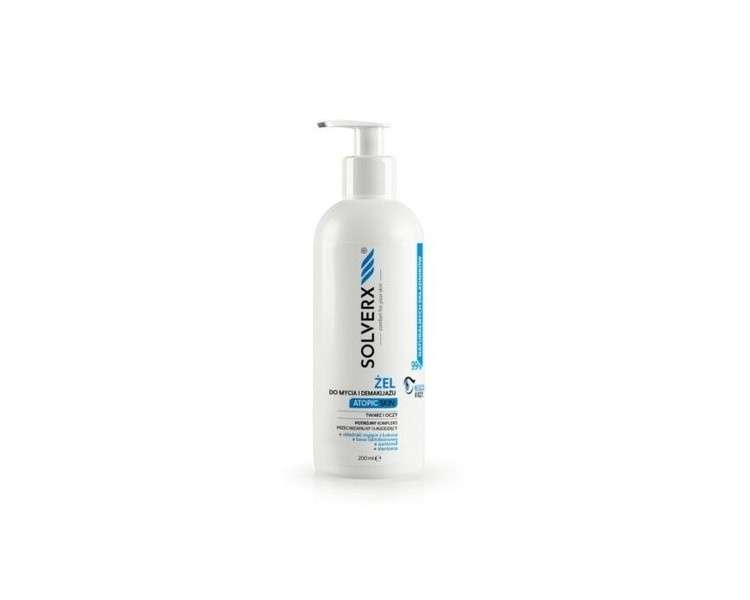 SOLVERX Atopic Skin Face and Eye Wash Gel for Atopic Skin 200ml