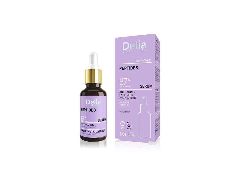 Delia Cosmetics Peptide Anti-Aging Serum for Mature Skin 30ml