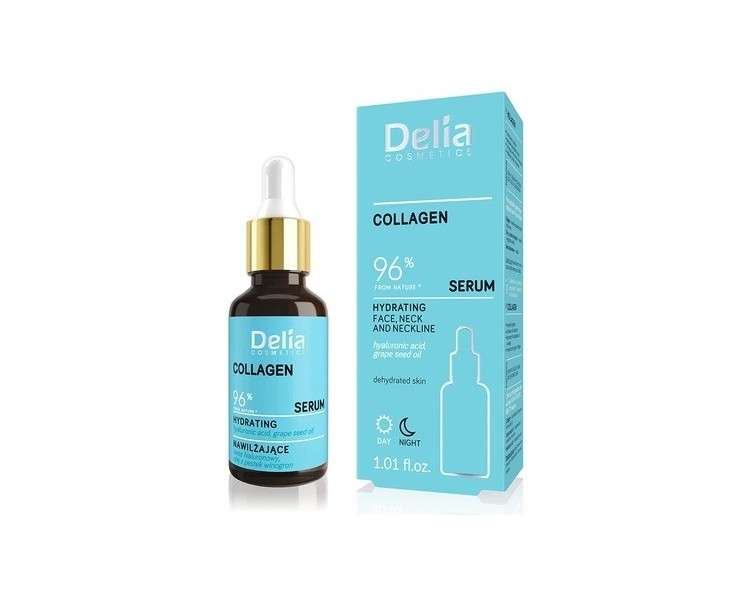 Delia Cosmetics Collagen Serum Hyaluronic Acid Treatment for Dry Skin 30ml