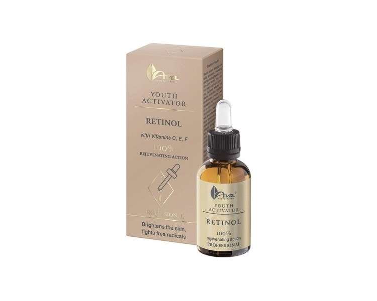 Ava Laboratorium Youth Activator Retinol Face Serum with Vitamins C, E, and F 30ml