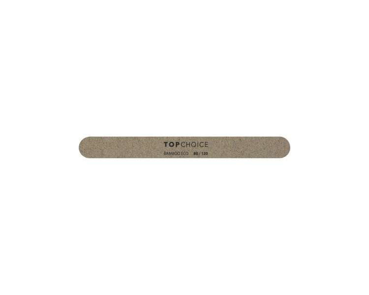 Top Choice Bamboo Nail File 80/120 - Straight