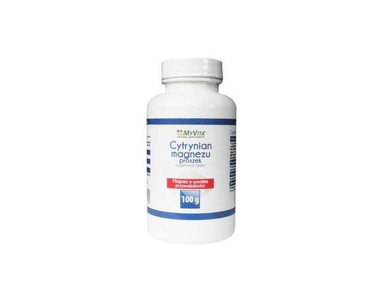 MyVita High Digestibility Magnesium Citrate Powder 100g