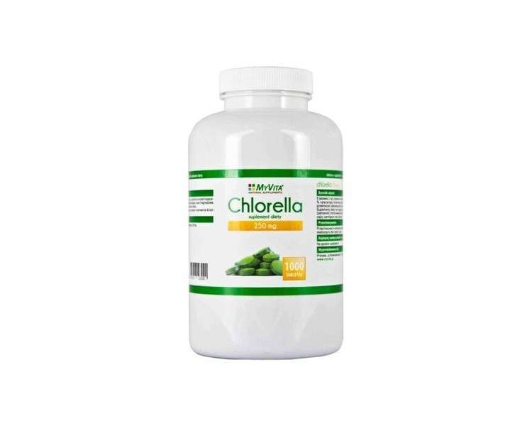 Chlorella Vulgaris High Quality Protein 250mg 1000 Tablets