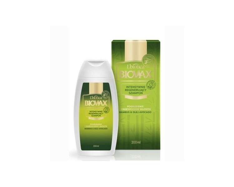 L'biotica Biovax Intensive Repair Hair Shampoo with Bamboo & Avocado Oil 200ml