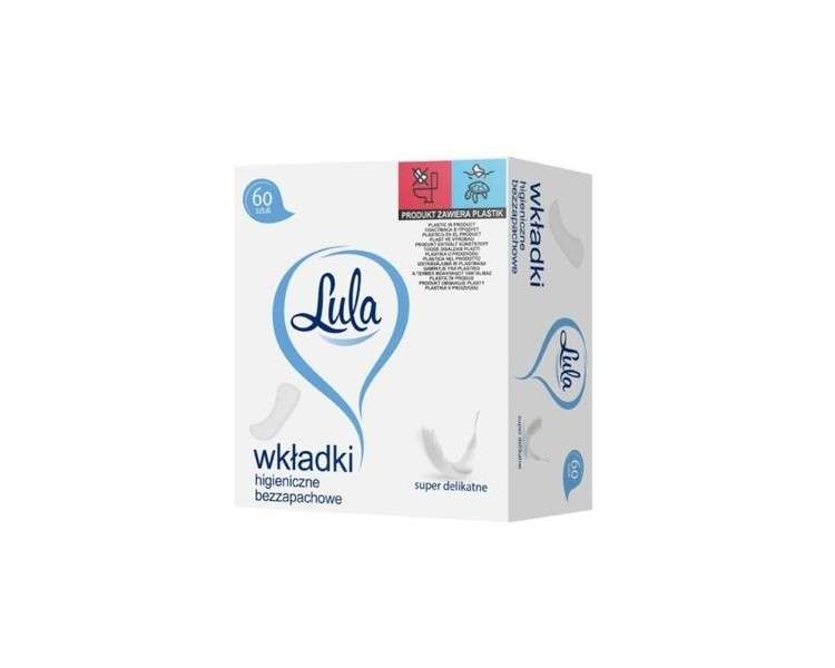 LULA Unperfumed Sanitary Pads 60 Count