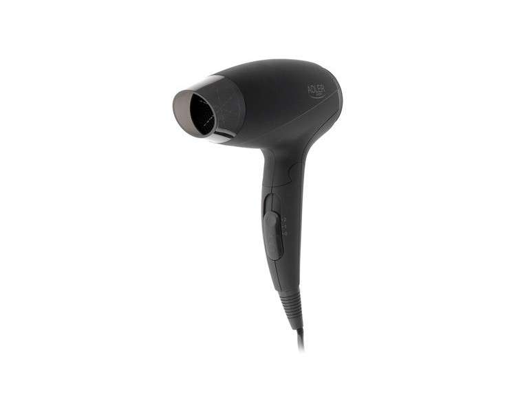 Adler AD 2266 Hair Dryer 1200W with Professional Attachment - Compact and Foldable Travel Hair Dryer with 182cm Cable