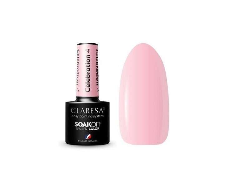 Celebration UV Nail Polish 5ml Claresa - Pack of 4