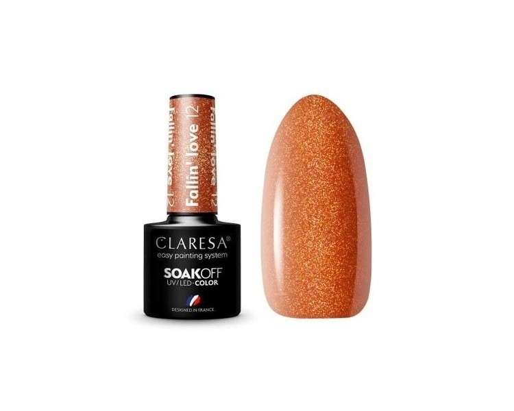 Fallin Love UV Nail Polish 5ml Claresa - Pack of 12