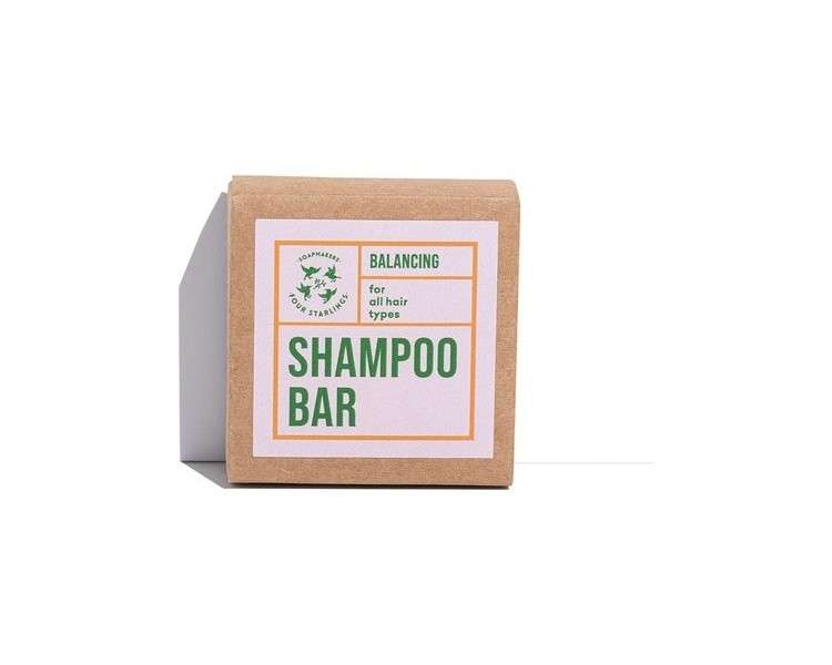 Four Starlings Soapmakers Balancing Shampoo Bar Rosemary and Mandarin for Delicate Scalp and Oily Hair