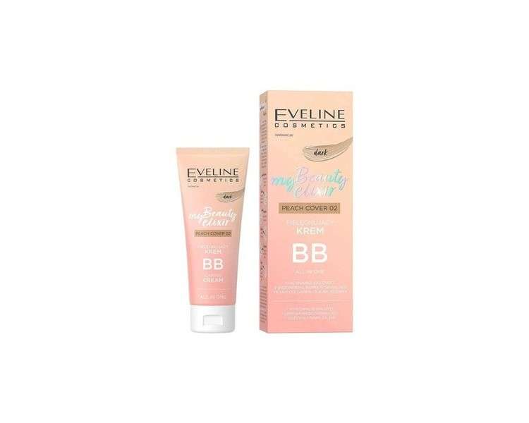 Eveline My Beauty Elixir Nourishing BB Cream All In One Dark Peach Cover 02 30ml