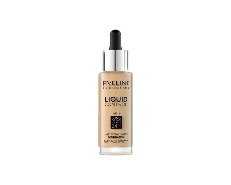 Eveline Cosmetics Liquid Control HD Mattifying Face Primer 32ml 016 Vanilla Beige