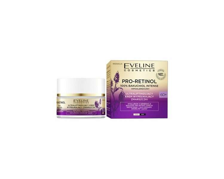 Eveline Pro-Retinol 100% Bakuchiol Cream for Wrinkle Filling 60+ 50ml