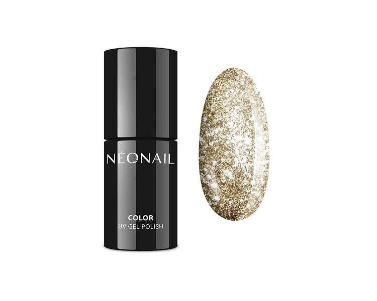 NÉONAIL Sparkling Kiss Gold Glitter Hybrid Nail Polish 7.2ml