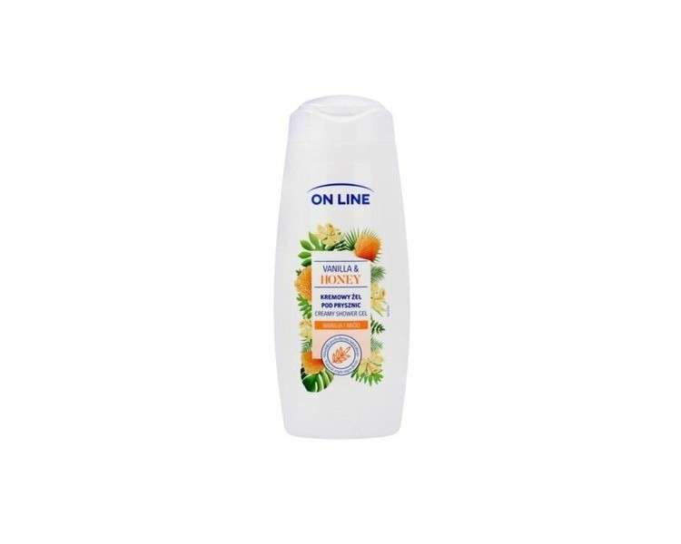 On Line Creamy Shower Gel with Vanilla and Honey 400ml