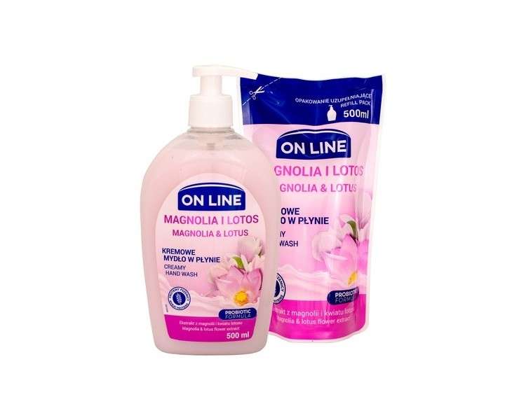 On Line Creamy Liquid Soap Set Magnolia & Lotus 1000ml