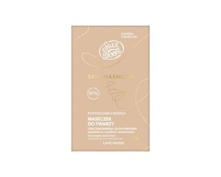 Faceboom Skin Harmony Face Mask Collection for Dehydrated, Dry, and Combination Skin