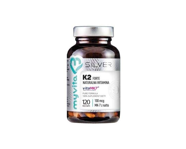 MyVita Silver Natural Vitamin K2 MK-7 Forte 120 Capsules