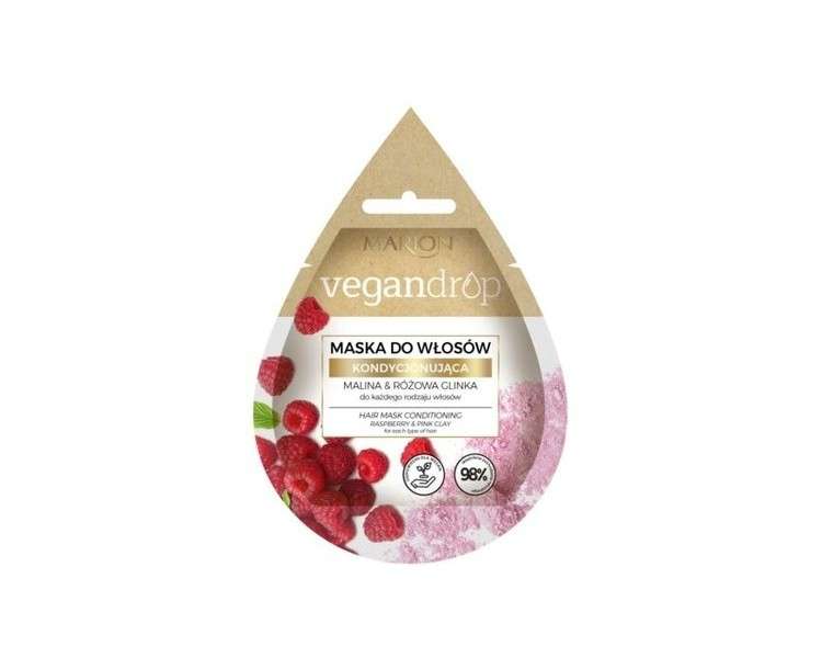 Marion Vegan Hair Care Mask Raspberry & Pink Clay 20ml