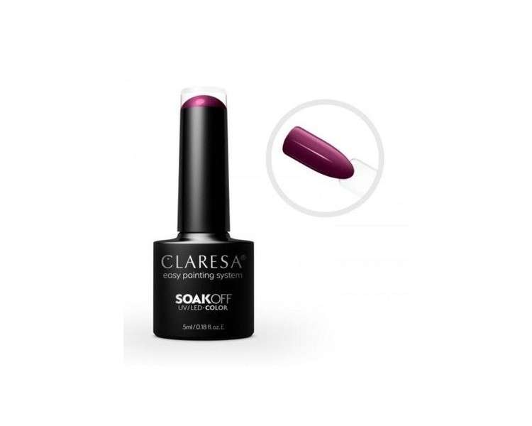 CLARESA SoakOFF UV/LED Gel Purple 619 5ml