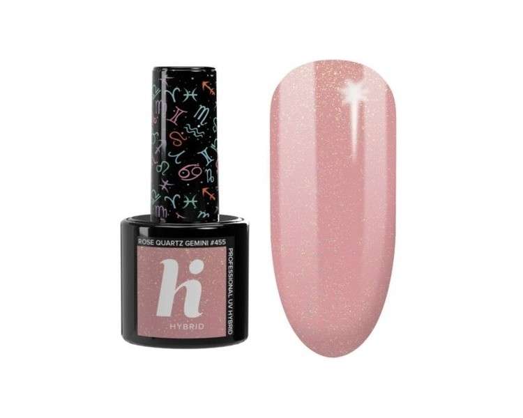 Hi Hybrid Zodiac Hybrid Nail Polish No. 455 Rose Quartz Gemini 5ml