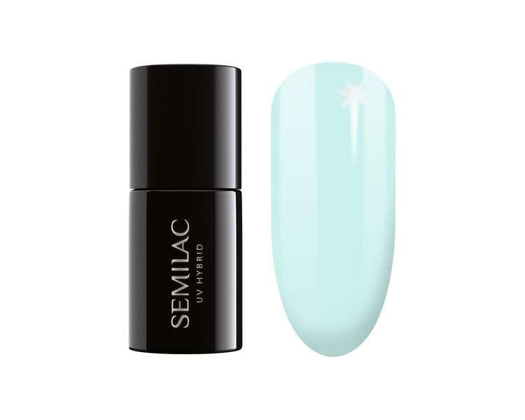 Semilac UV Nail Polish Mint Refresh 387 7ml - Colorful and Long-Lasting Nail Polish for Intensive Nails