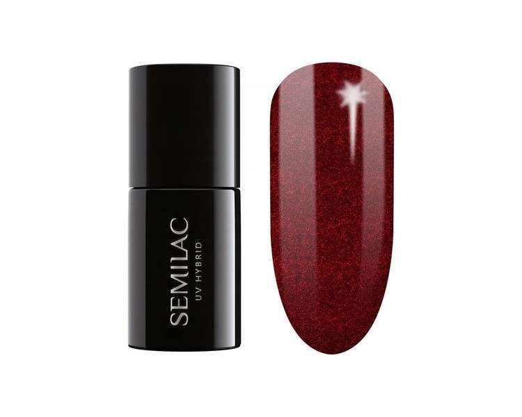 Semilac UV Nail Polish Divine Red 7ml