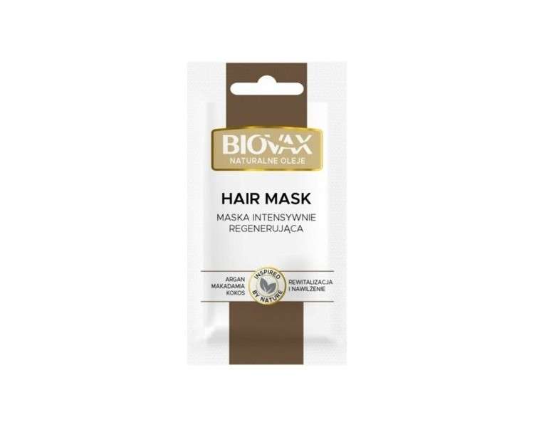 L'BIOTICA Biovax Intensive Regenerating Hair Mask with Natural Oils 20ml