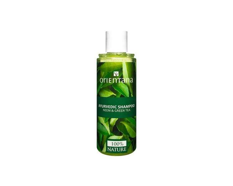 Orientana Neem and Green Tea Hair Shampoo 210ml - Natural Vegan Formula for Hair Loss and Scalp Issues