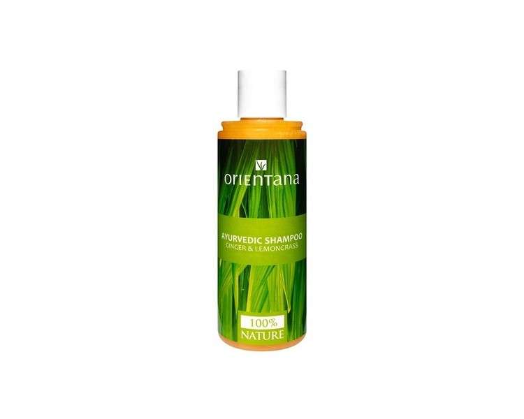 Orientana Ginger & Lemongrass Hair Shampoo 210ml - Natural Vegan Formula for Hair Loss, Dry/Oily Hair & Itchy Scalp