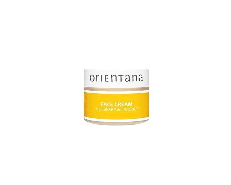 Orientana Natural Face Cream Mulberry and Licorice Vegan Bio Anti-Aging Moisturizer 50g