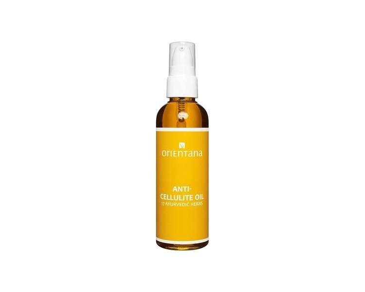 Orientana Bio Cellulite Oil with 17 Ayurvedic Plants 100% Natural Vegan Skin Care Oil 100ml