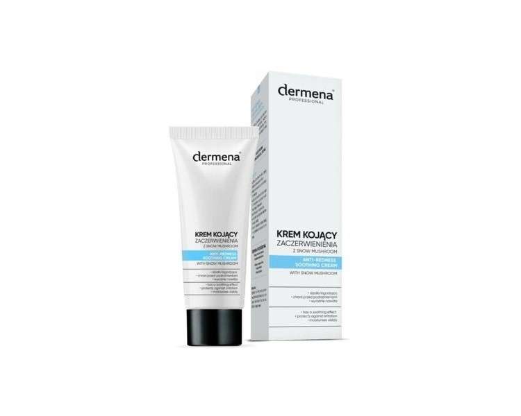 Dermena Professional Soothing Cream with Snow Fungus for Redness