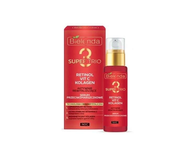 Bielenda Super Trio Revitalizing Anti-Wrinkle Night Serum 30ml