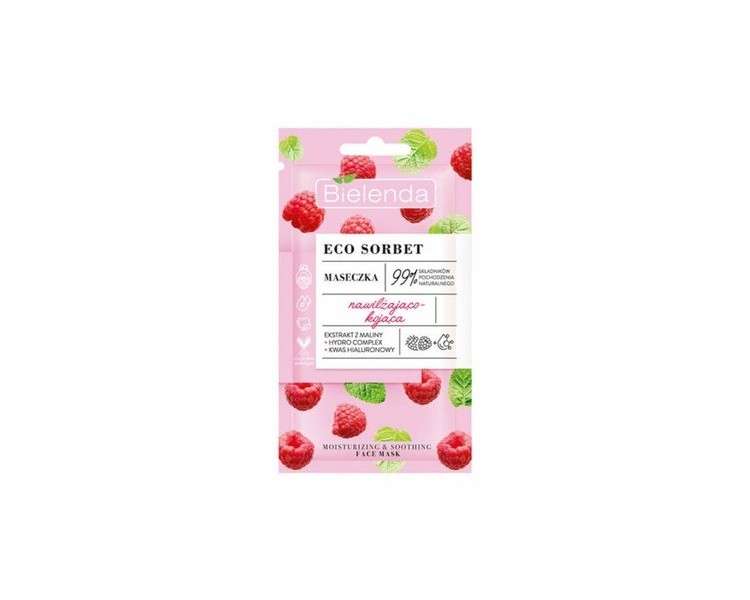 Bielenda Eco Sorbet Raspberry Face Mask 8g