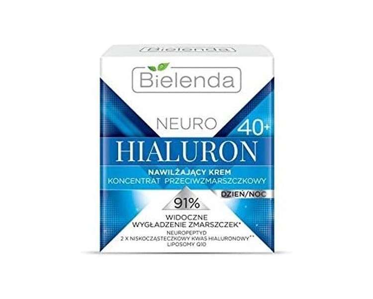 Bielenda Neuro Hialuron Moisturizing Anti Wrinkle Cream Concentrate 40+ Day Night 50ml