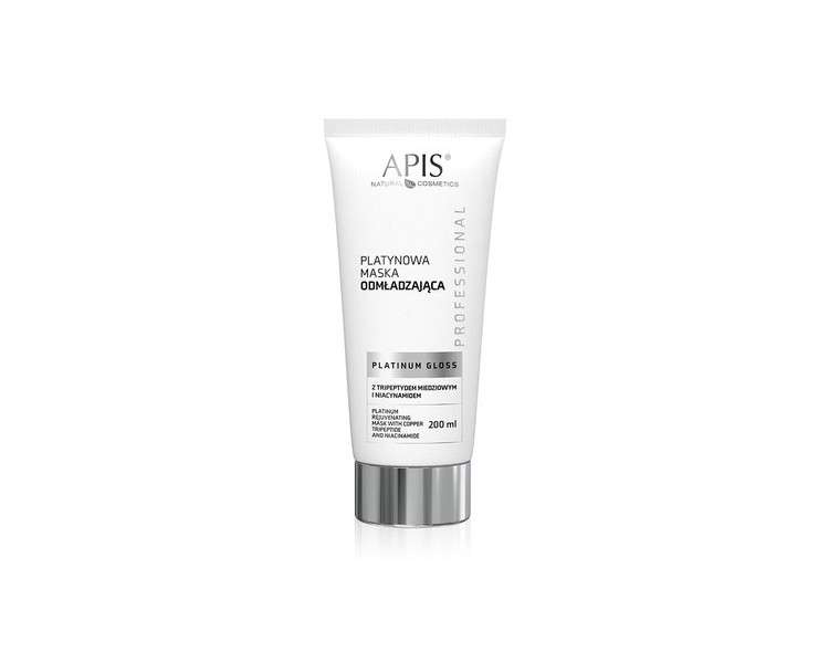 Apis Platinum Glanz Rejuvenating Face Mask with Copper Tripeptide and Niacinamide 200ml