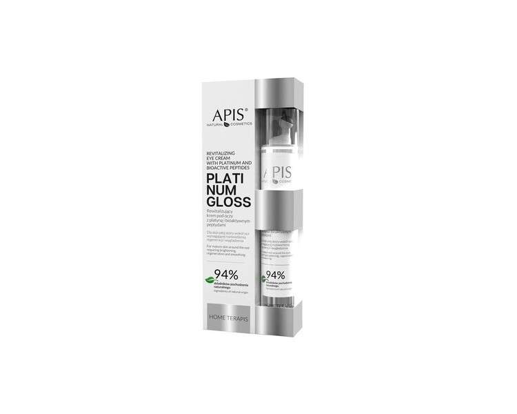 Apis Platinum Gloss Revitalizing Eye Cream with Platinum Bioactive Peptides 10ml