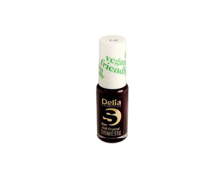 Delia Cosmetics Vegan Friendly Nail Polish Size S No. 225 Black Berry 5ml