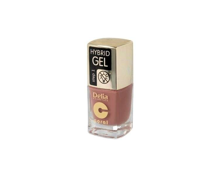 Delia Cosmetics Coral Hybrid Gel Nail Polish No. 43 Mocha 11ml