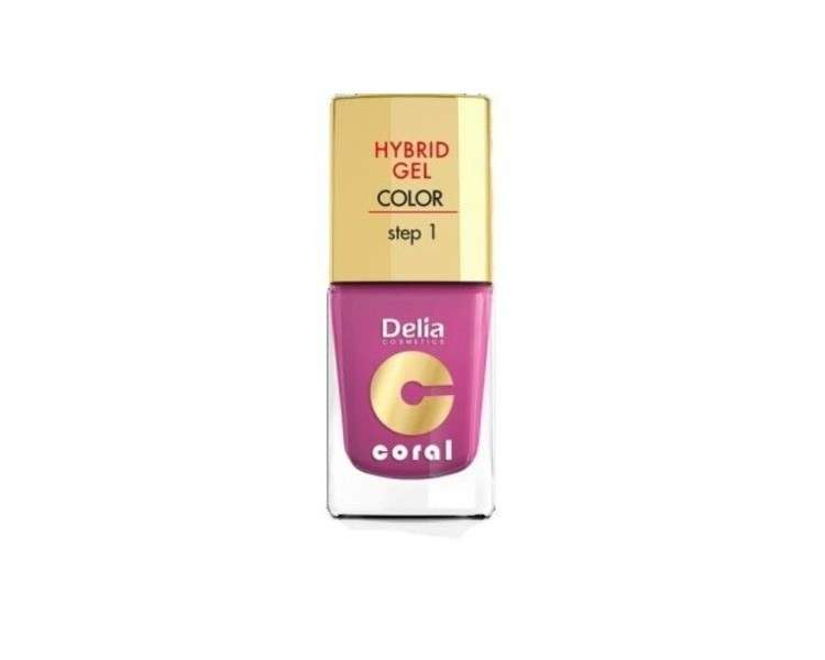 Delia Cosmetics Coral Hybrid Gel Nail Polish No. 21 Fuchsia 11ml