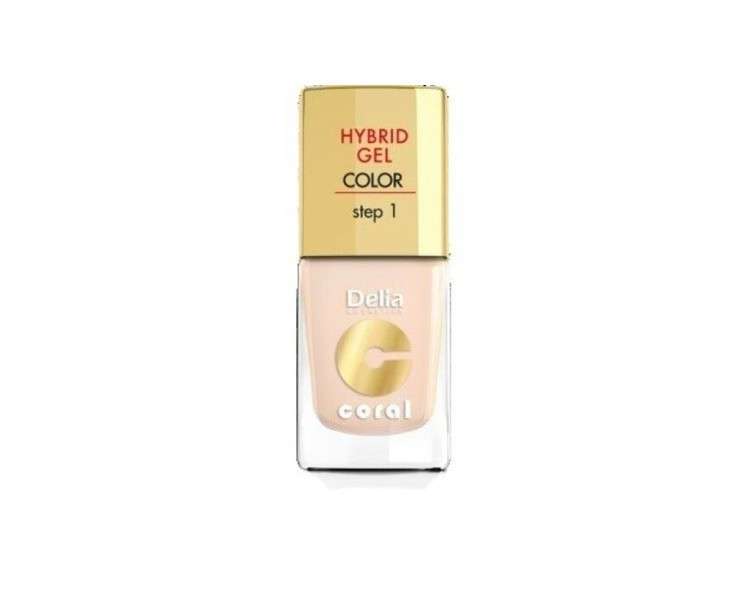 Delia Cosmetics Coral Hybrid Gel Nail Polish No. 20 Ivory 11ml