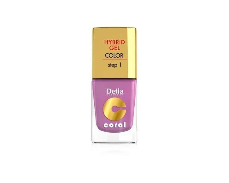 Delia Cosmetics Coral Hybrid Gel Nail Polish No. 05 Powder Pink 11ml