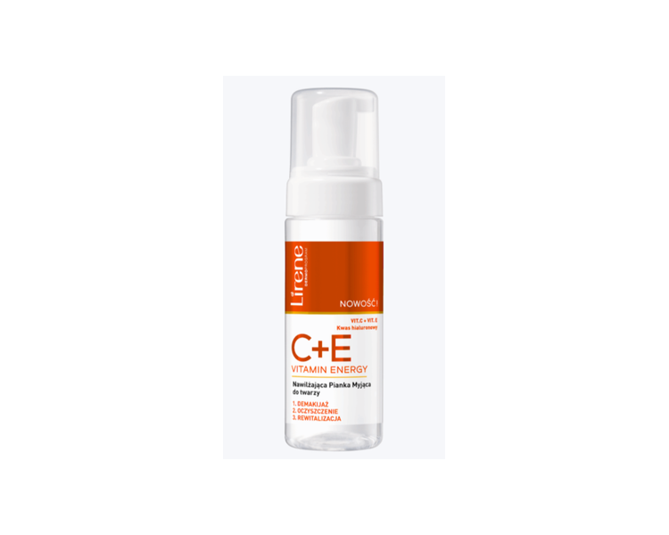 Lirene C+E Vitamin Energy Moisturizing Face Wash with Hyaluronic Acid 150ml