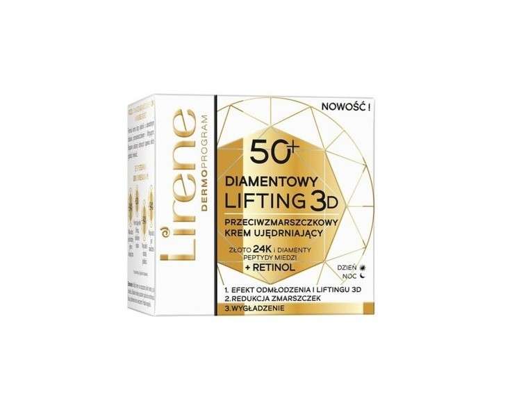 Lirene Diamentowy Lifting 3D Anti-Falten Creme Straffend